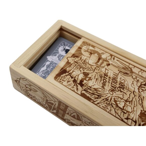 Playing Cards by Lantern Press "Protect Our National Parks" in Wooden Box - Picture 11 of 11